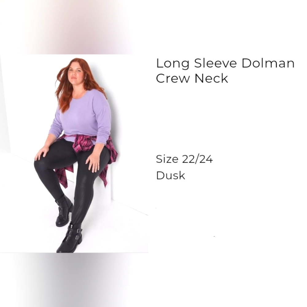 Long Sleeve Dolman Crew Neck